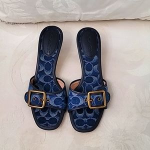 COACH Margot Sandal In Signature Denim
